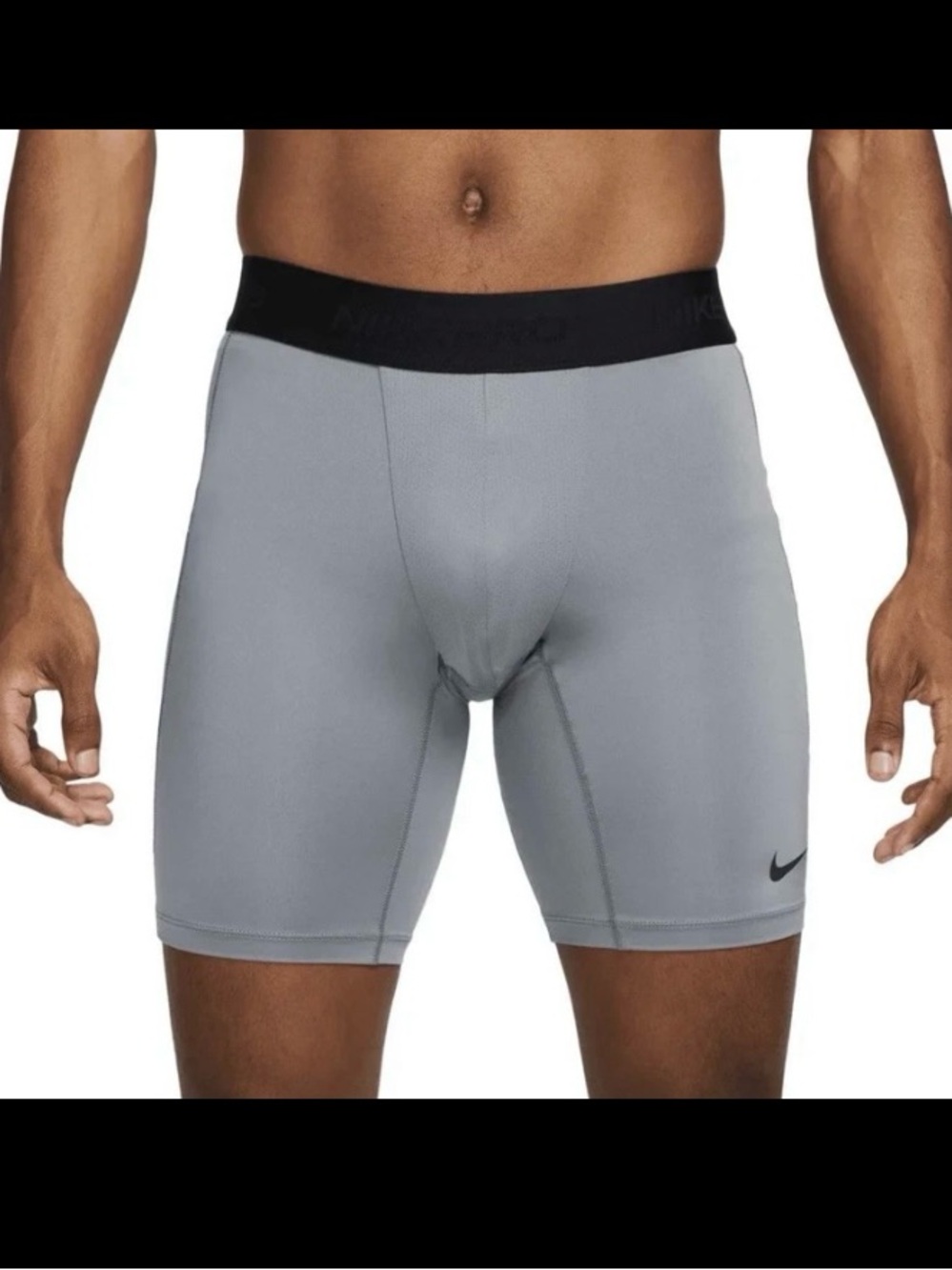 Nike Pro Men's Dri-FIT Fitness Shorts NWT Medium FB7963-084 ‘Smoke Gray’